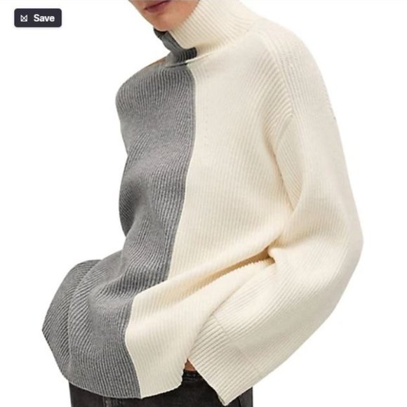 ⭐️ HOST PICK ⭐️ Mango Multicoloured Colourblocked Sweater - Picture 1 of 10